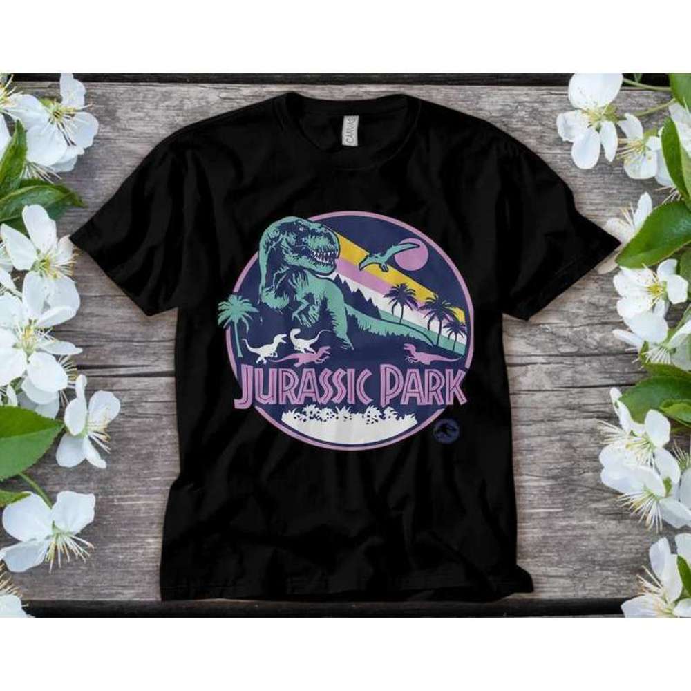 Jurassic Park Dinosaur Scene T Shirt